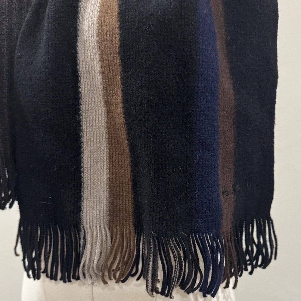 NWOT Paul Smith London Striped Lambswool Scarf (62 x 10 inches)